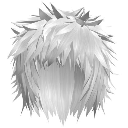 White Scene Messy Spiky Emo Boy Hair