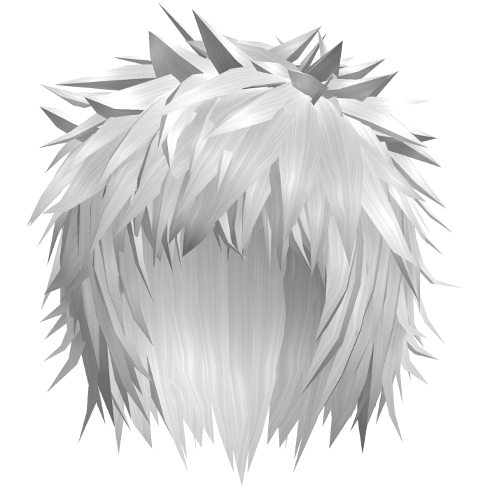 White Scene Messy Spiky Emo Boy Hair
