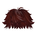 Swept Fluffy Messy Dark Red Hair 3.0