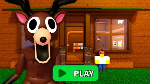 🦌99 NIGHTS IN FOREST DEER PRISON RUN! (Obby)
