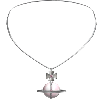 1.0 Pink Saturn Planet Orb Jirai Nana Y2K Necklace