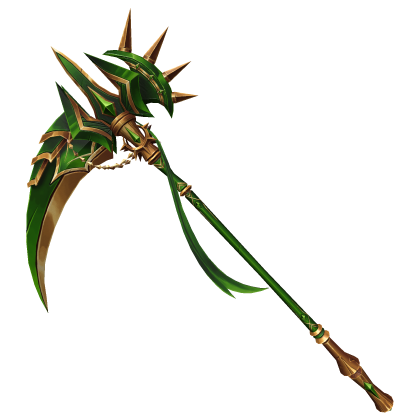 Green and Gold Guardian Scythe