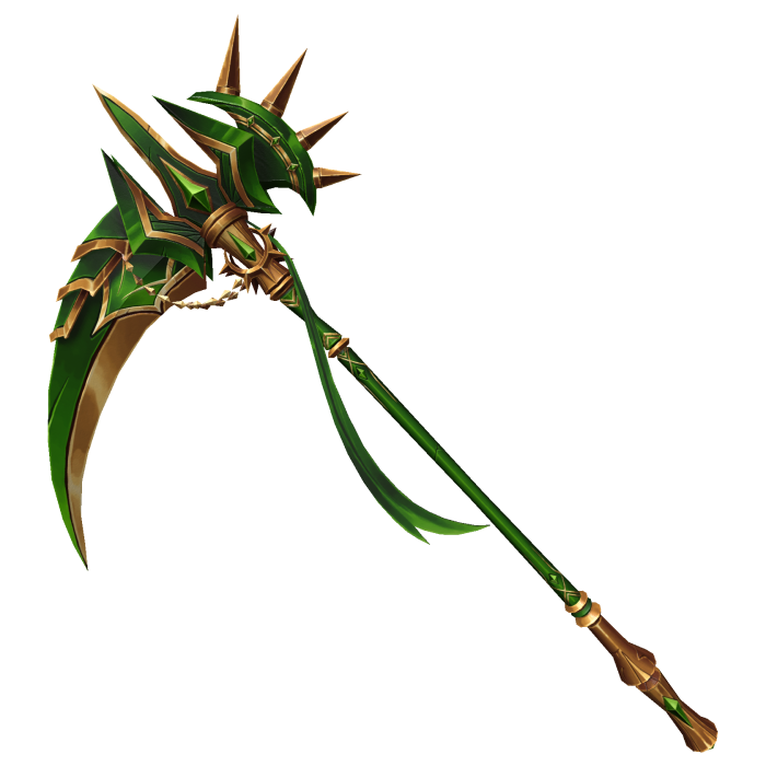 Green and Gold Guardian Scythe
