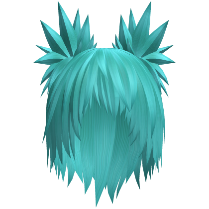 Spiky neff emo vkei cyan hair Roblox item