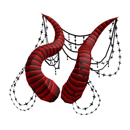 Red Black Jewel Adorned Higher Being Horns Roblox item