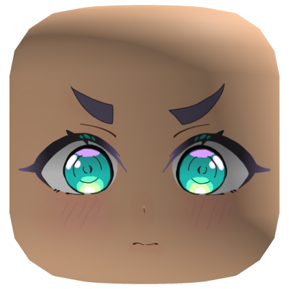 Green Eyes Blush Face 