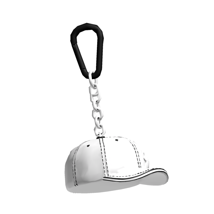 White Cap Keychain