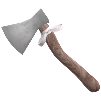 ♡ cute horror protagonist axe w/ pink bow (back) Roblox item