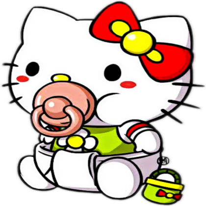 Baby hello kitty loud pacifier Roblox decal