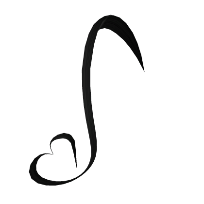 Falling Heart Cowlick [Black]