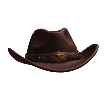 Worn Brown Outlaw Cowboy Hat