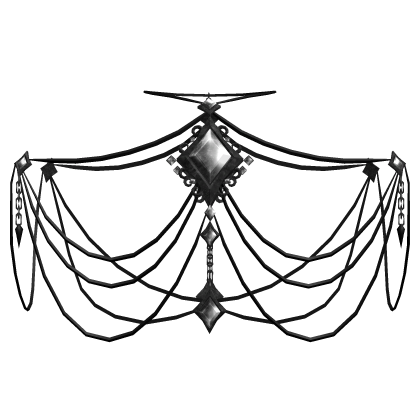 Black Gemstone Gothic Chain 3.0