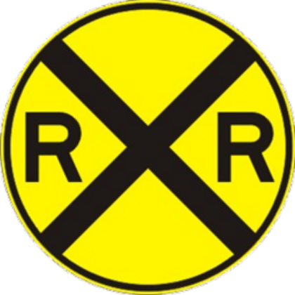 Advanced Railroad Crossing Sign Roblox decal