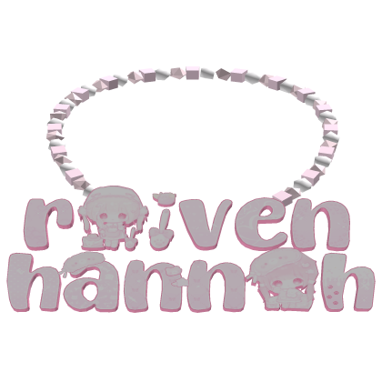 raiven hannah 2 name necklace thumbnail