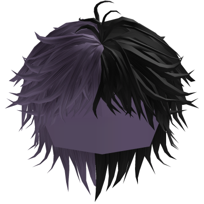 Purple & Black Messy Anime Boy Hair Roblox item