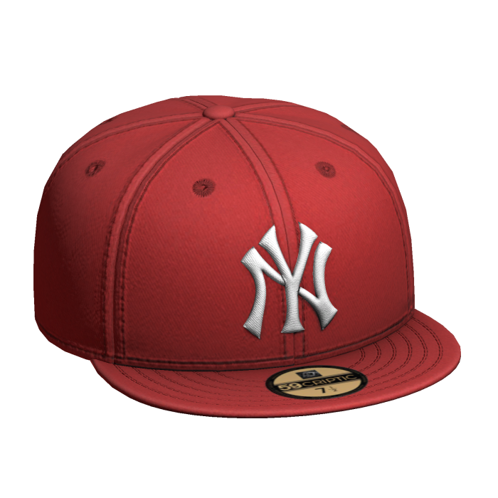 Outsized NY Fitted Cap Red