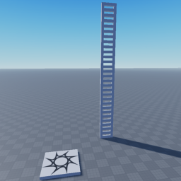 a baseplate with a ladder as well as other things