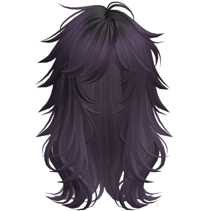 Scene Wispy Flared Wolfcut Purple