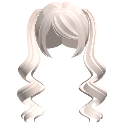  ♡ : dreamy long blonde curly pigtails Roblox item