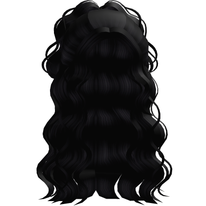 Curly SuperStar Half up Half Down Jet Black Hair thumbnail