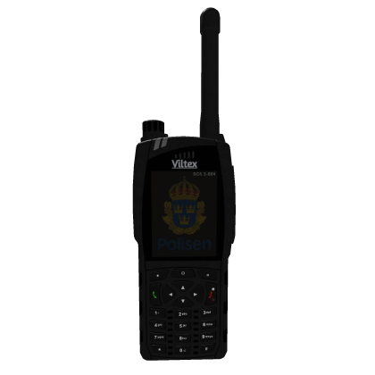 Viltex Radio D4 WB- [Swedish Police - Black] Roblox item