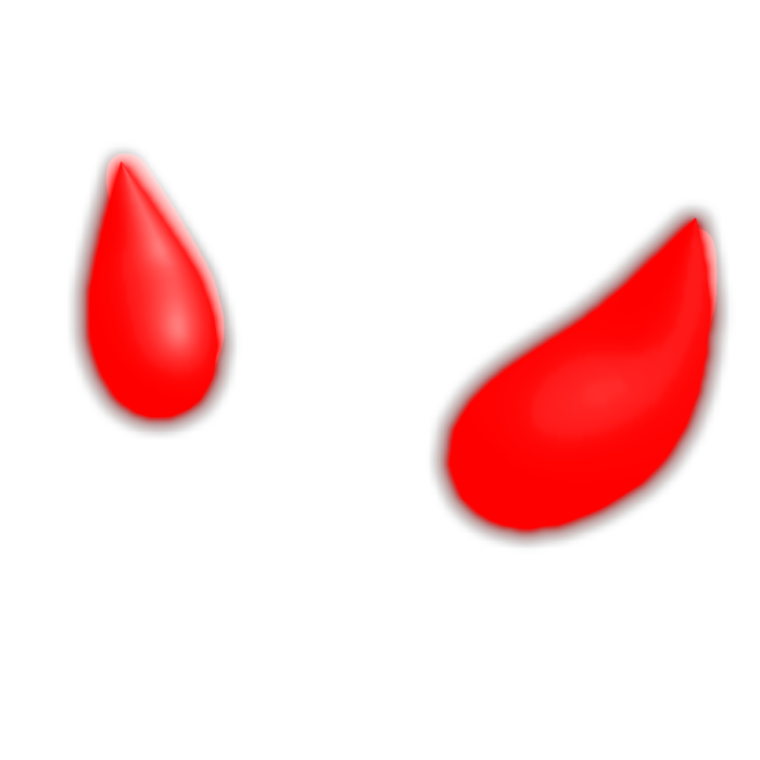 [EMISSIVE] Glowing Red Demon Imp Horns Halloween