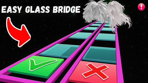 UGC Easy Glass Bridge Obby For Reward Roblox NoFilter