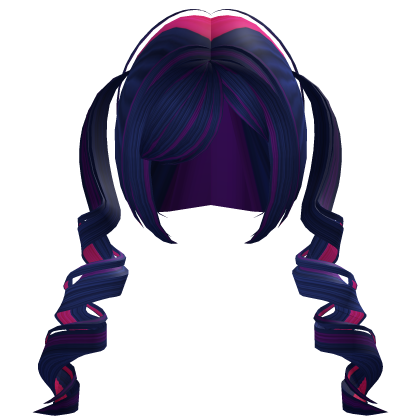 Soft Pigtail curls in Twilight