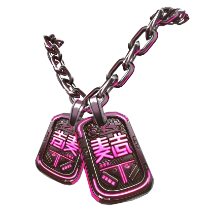 Cyberpunk Future Dogtag (PINK) | Roblox Item - Rolimon's