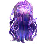 Violet Galaxy Mystical Sakura Petal Hair