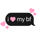 i heart my bf boyfriend text