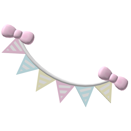 ︵‧˚♡ birthday girl streamers Roblox item