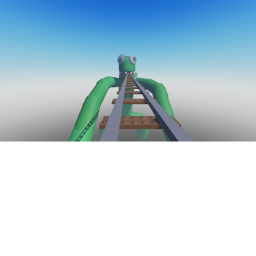 Cart Ride Into Rainbow Friends Green