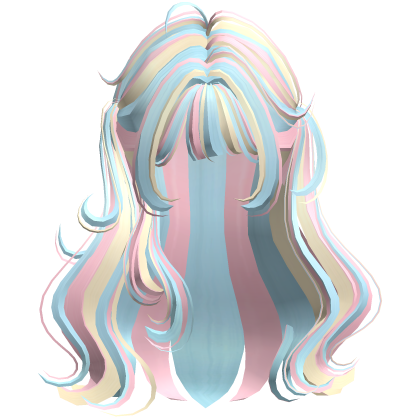 ♡ Cute Girl Long Pigtails Hair (Confetti) Roblox item