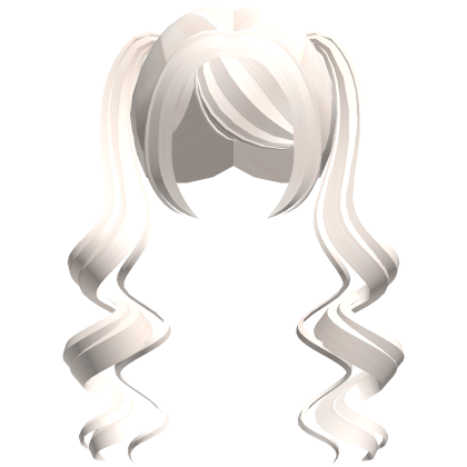 ♡ : dreamy long platinum curly pigtails Roblox item