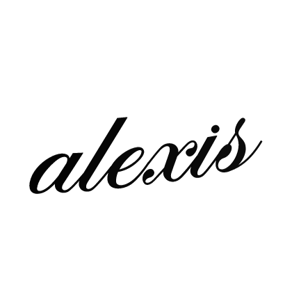 alexis face tattoo black 