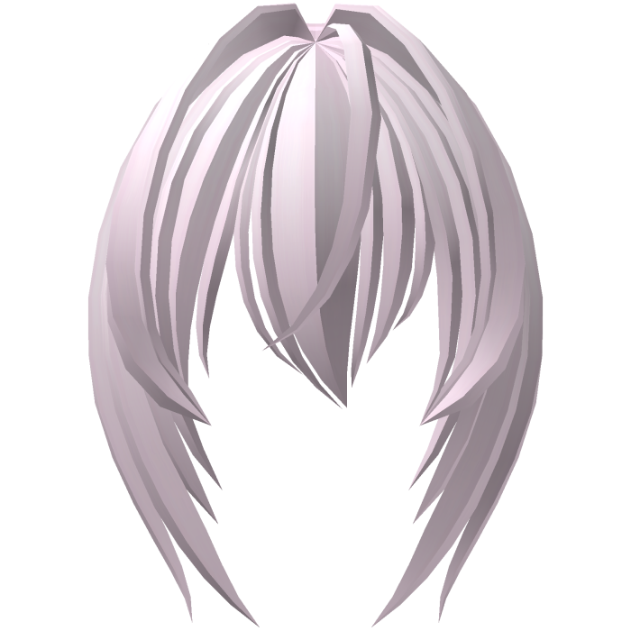 long moe bangs with hair vents in pastel pink
