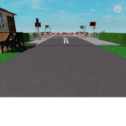 corner road level crossing