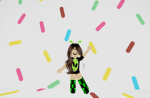 Kawaii cute pink green group