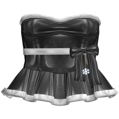 Cute Black Band Christmas Dress