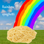 Rainbow spaghetti