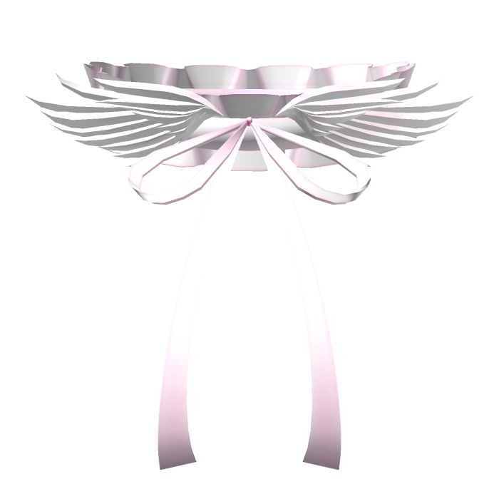 ♡ gothic feathered fallen angel choker pink