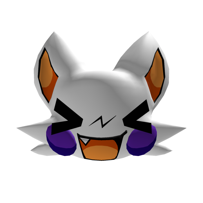 Lolbit Head (Closed Eyes, Open Mouth)