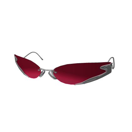 Silver Fluid Wave Glasses in Red Roblox item