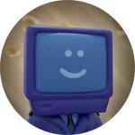Blue TV Man