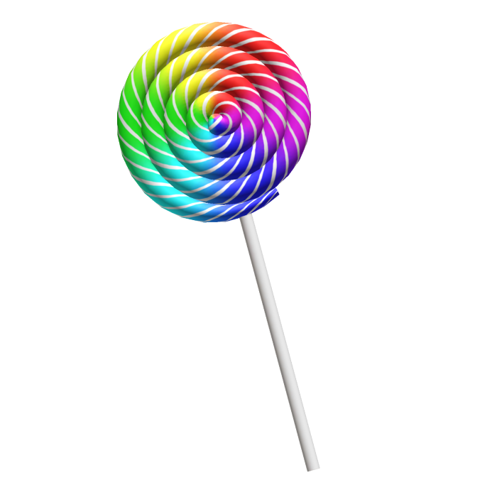 Rainbow Swirl Lollipop