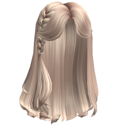 Cute Platnium Braided Girl Hair