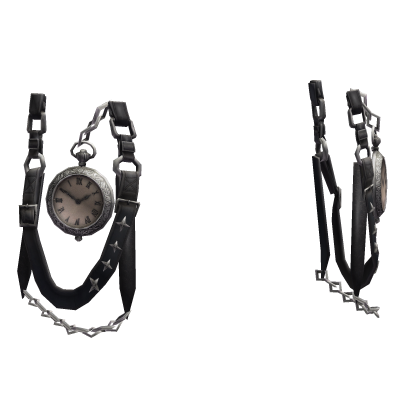Black Pocket Watch Harness