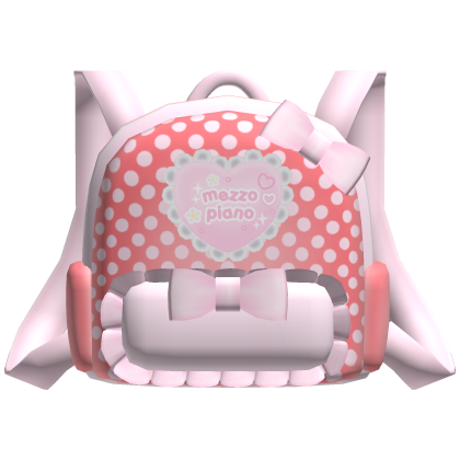 Cute Pink Red Cutecore Mezzo Piano Backpack 1.0