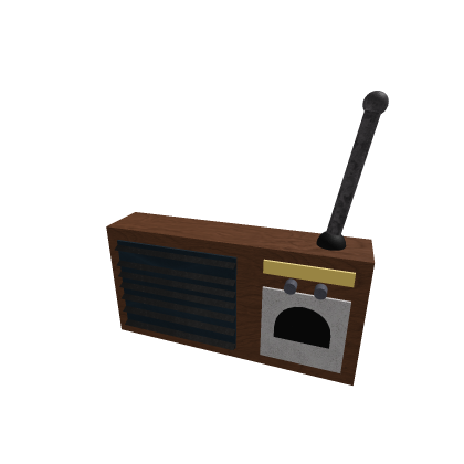 Simple WW2 radio with antenna, music and particles